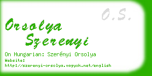 orsolya szerenyi business card